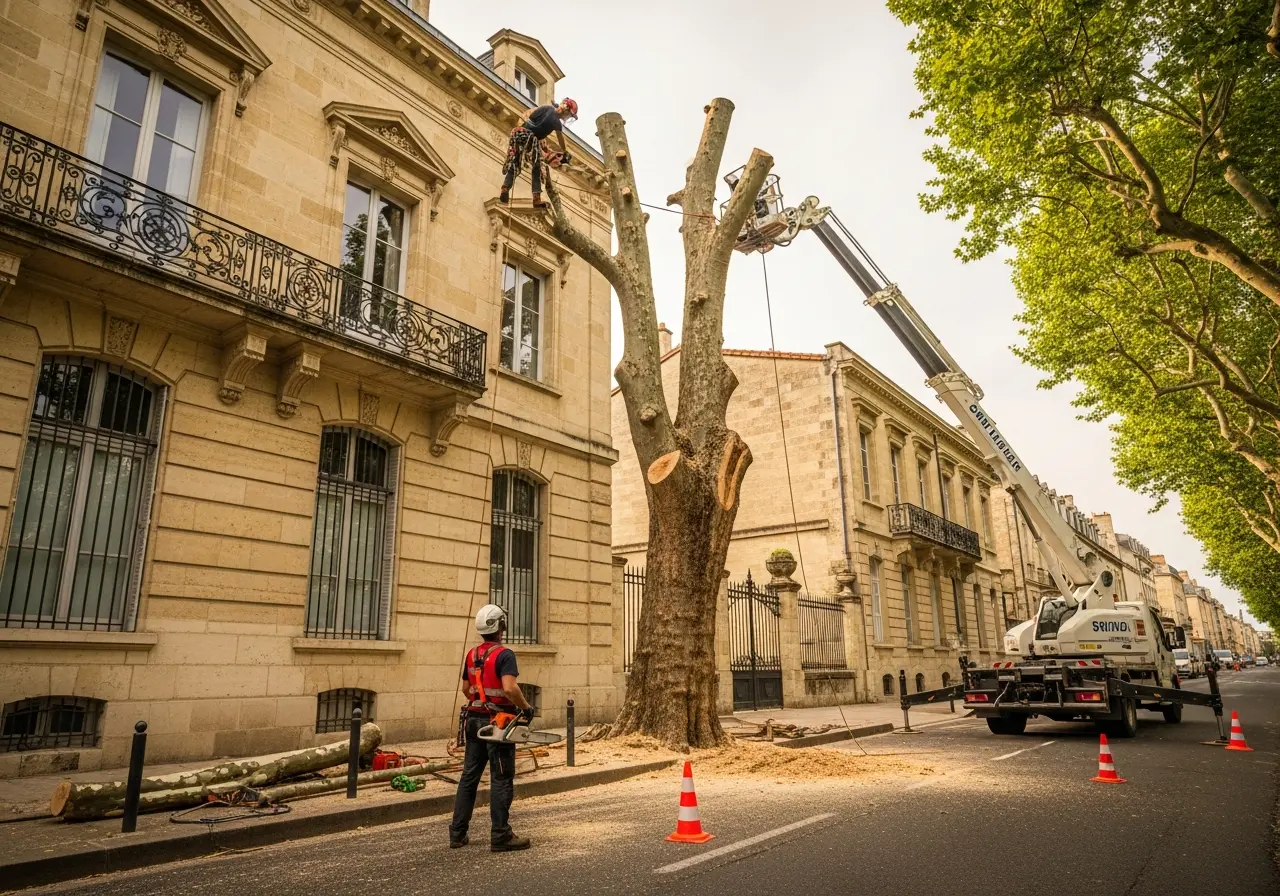 Abattage d'arbres et Démontage délicat à Bordeaux