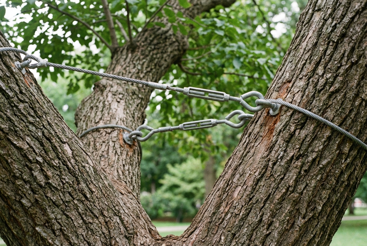 Soins aux arbres et Haubanage à Bordeaux : Sécuriser plutôt qu'abattre